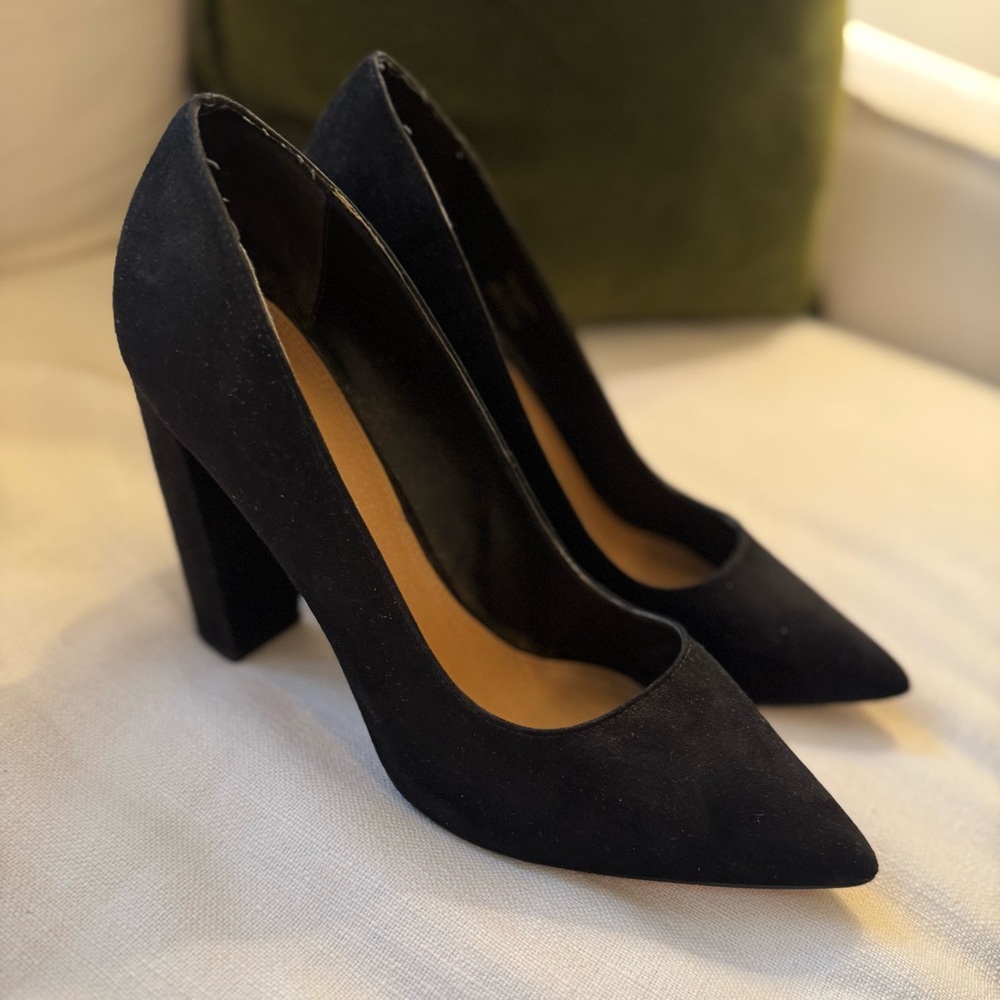 ASOS Shoes Women’s Suede 3’’ Heels | Size: 8 | Color: Black